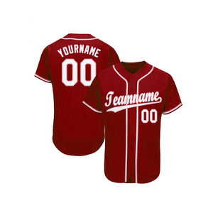 Maillot de baseball pour hommes en 100% polyester sur mesure vêtements de sport respirants et évacuant la transpiration impression de logo personnalisé OEM disponible - Product Image 5