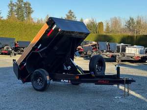 Remorque à benne basculante double A 5X8 à essieu simple de haute qualité, en bon état de fonctionnement, à vendre près de chez moi - Product Image 2