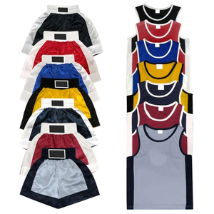 Conjunto de Uniforme de Boxeo Unisex Premium, 100% Poliéster, Secado Rápido, Elástico y Transpirable, Camiseta sin Mangas y Pantalones Cortos de Muay Thai, Ropa Deportiva - Product Image 6