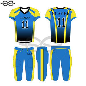 Venta al por mayor de aparejos juveniles de sarga de fútbol americano Jersey de fútbol americano de impresión por sublimación personalizada uniforme de fútbol - Product Image 3