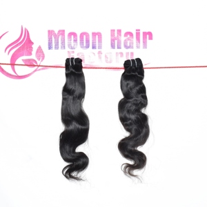 ผมมนุษย์สีดำสำหรับต่อผมมนุษย์วิกต่อผมธรรมชาติ100% ทำจากผมลอนลึกสองชั้น - Product Image 2