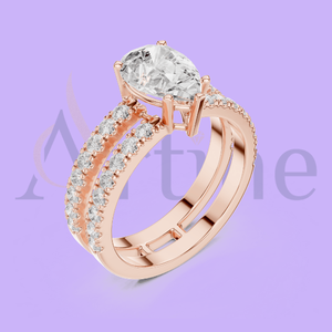 แหวนผู้หญิงชุบทอง14K ดีไซน์หรูหรา - Product Image 1