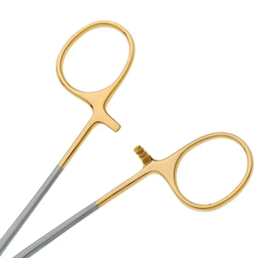 Logo personnalisé IMANS ENTERPRISES, forceps Halsey de 130 mm, acier inoxydable de haute qualité, porte-aiguilles chirurgical manuel, certifié CE - Product Image 2