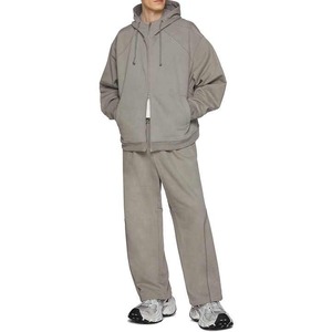 Sweat à capuche personnalisé 100% coton pour hommes Poids lourd 500 Gsm Luxe épais Boxy Sweat à capuche zippé avec motif imprimé Tissu polaire - Product Image 4