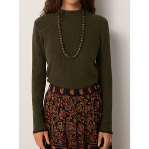 Pull Selva pour femme WEGNER, tricoté, décontracté, avec broderie florale gothique, boutons décoratifs, respirant, pour l'automne/hiver - Product Image 1