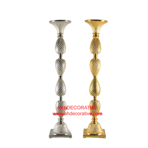 Hot Silver Tall Aluminum <b>Candle</b> <b>Holder</b> Hot Selling Metal High Quality Finishing <b>Floor</b> <b>Standing</b> Handmade <b>Candle</b> Pillar <b>Holder</b> - Product Image 6