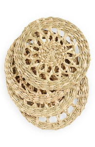 Posavasos de Pasto Marino Trenzados a Mano Clásicos, Recién Llegados, Gruesos y Naturales, para Decoración Rústica y Minimalista del Hogar - Product Image 5