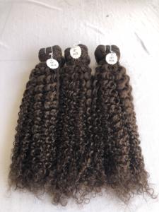 Qualité supérieure 18 ''Extensions de cheveux humains colorés bouclés crépus vison cambodgien temple indien vierge couleur donneur unique #2 - Product Image 3