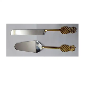 Solid Brass Handle Brass <b>Cake</b> <b>Server</b> Natural Polished <b>Cake</b> Knife and <b>Server</b> for Wedding Uses Top Demanding - Product Image 4