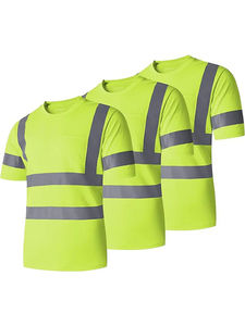 Uniforme de Trabajo para Trabajadores de la Construcción, Minería e Industria, 100% Algodón Puro, Ropa de Trabajo con Logotipo Personalizado, Ropa de Seguridad Reflectante de Alta Visibilidad, Camisetas de Trabajo - Product Image 5