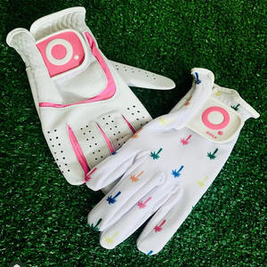 Cuir véritable Custom Made Logo Imprimé Nouveau Style Antidérapant Importé Gants de golf en peau de mouton Gants de golf sur mesure - Product Image 1