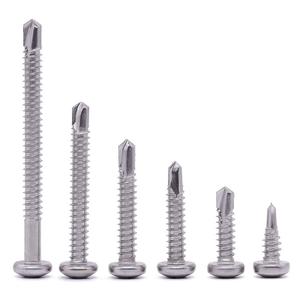 Vis auto-perceuses à tête cylindrique de 14x3 pouces fabricant Phillips Drive 410 vis à tôle en acier inoxydable - Product Image 2