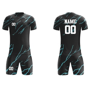 Factory Wholesale Custom Soccer Uniform Set Breathable <b>Waterproof</b> Kit <b>Socks</b> Features New Logo Printing 100% Polyester Cheap Rate - Product Image 4