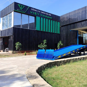 KONJO-RE robuste 10 tonnes rampe de quai hydraulique anti-dérapant sol en maille nouvel état 1 an pompe hydraulique électrique moteur garantie - Product Image 1