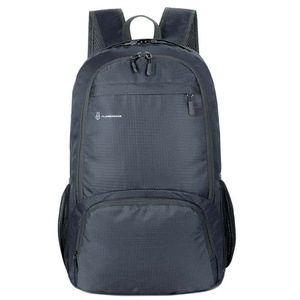 Blue Nylon <b>Backpack</b> <b>25L</b> Waterproof Multiple Pockets Unisex Softback Minimalist Style Zipper Outdoor Hiking Bag - Product Image 6