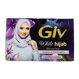 Grosir GIV Hijab sabun Bar 76gr safron & varian Niacinamide sabun mandi kebersihan kemasan karton dari Indonesia