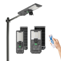 Farola Solar con Cámara 4G Wifi, Lámpara Solar de Monitoreo para Exteriores, Cámara CCTV Inalámbrica con Red, Cámara Solar de 300W 500W
