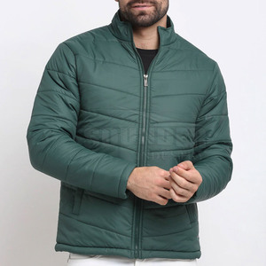2025 Winter Custom Color Men's Puffer <b>Jacket</b> High Street Fashion Windproof Streetwear with Stand Collar Casual Style - Product Image 1