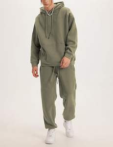 Color sólido Hombres Pullover Sudadera con capucha Algodón Fleece Oversized Winter Fashion Street Style - Product Image 4