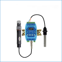 Analyseur de qualité de l'eau 2 en 1 pour l'aquaculture, instruments numériques, détection de l'eau, sonde EC TDS PH, format MQTT Json