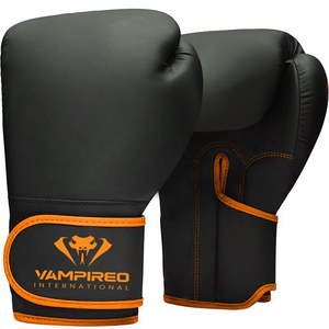 Vente chaude VAMPIREO Marque Adulte MMA Gants Conception De Logo Personnalisé Tout En Cuir Gants De Boxe De Haute Qualité Pakistanais En Gros - Product Image 4
