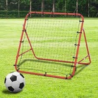 Filet de rebond portable pour entraînement de football, avec logo, 1 mètre x 1 mètre, en nylon et vessie en caoutchouc à haute rétention d'air, vente en gros