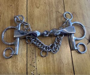 Bocado Pelham de Alta Calidad para Equitación Western, de Acero Inoxidable con Eslabones Franceses de Giro Lento, Opciones Personalizadas en Plata Alemana, SKI INTERNATIONAL - Product Image 3