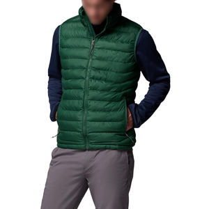 Gilet matelassé pour homme en polyester de qualité supérieure, vêtement d'extérieur décontracté d'hiver, respirant, personnalisé, col montant, fermeture éclair - Product Image 1