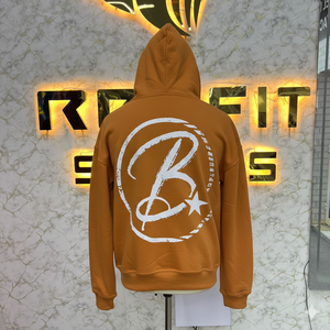 เสื้อฮู้ดซิป Blossom ผ้าฝ้ายเฟรนช์เทอร์รี่ ยูนิเซ็กส์ สวมใส่สบายๆ สำหรับฤดูใบไม้ร่วง พิมพ์ลายโลโก้ด้านหน้า ทรงปกติ - Product Image 2