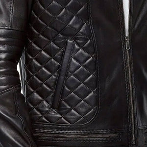 Chaqueta de Invierno para Hombre, 100% Cuero de Alta Calidad, Ecológica, Resistente al Viento, Gruesa, con Cierre, Informal, Transpirable, al por Mayor - Product Image 6