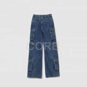 Gran oferta de pantalones vaqueros Cargo con múltiples bolsillos para mujer, pantalones vaqueros Cargo con múltiples bolsillos para mujer, nuevo estilo 2025 - Product Image 4