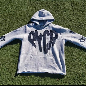 Sweat à capuche à fermeture éclair surdimensionné pour hommes Streetwear lavage à l'acide en détresse avec effet délavé soleil Sweat à capuche respirant - Product Image 1