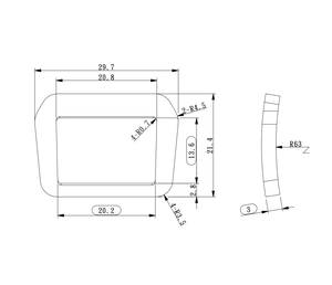 Hebilla de acero estilo profesional YIB063 - Product Image 3