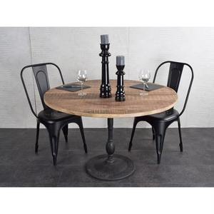 Table à manger industrielle moderne en fer et bois avec un design élégant, durable et imperméable pour l'atelier et la maison - Product Image 2