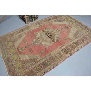 Tapis turc vintage 4,7x7,6 pi (143x233 cm), tapis persan en laine rouge - Product Image 2