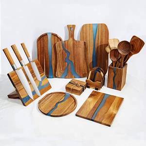 Mirha International Handicraft Mango Wood Salad Server <b>Set</b> of 2 Natural Wooden Sustainable Handmade <b>Utensils</b> 2 Turners Size S - Product Image 5