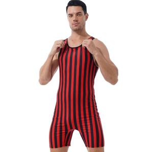 Costumes de lutte confortables pour hommes Body une pièce sur mesure avec design cool imprimé vente en gros vêtements de lutte - Product Image 4