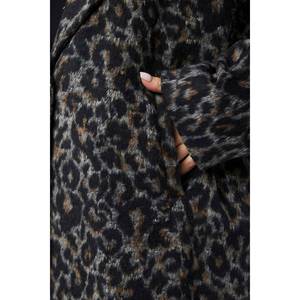Una scelta elegante e calda-cappotto in Cashmere a fantasia leopardata Plus Size - Product Image 2