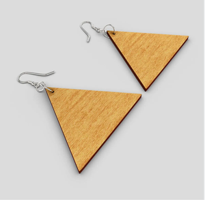 Hand Engraved Wood <b>Drop</b> <b>Earrings</b> for Ladies and Teens Latest Trendy <b>Fashion</b> Jewelry - Product Image 5