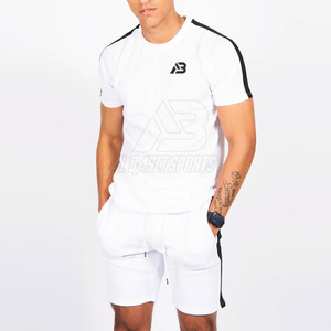 Servicio OEM Conjunto de camiseta y pantalones cortos de verano para hombres Conjunto de camiseta y pantalones cortos de algodón para hombres - Product Image 1