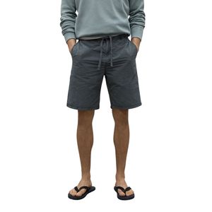 Short décontracté pour homme 100% coton sergé multi-poches pantalon cargo solide pour l'extérieur - Product Image 5
