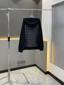 Sudadera con capucha negra y gris de moda para invierno Impresión personalizada a granel suave o bordado para eventos y promociones - Product Image 5