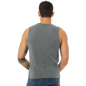 เสื้อกล้ามผู้ชาย ผ้าฝ้าย/ใยไผ่ 32 เส้นเดี่ยว 4.2 ออนซ์ ระบายอากาศ แห้งเร็ว - Product Image 3