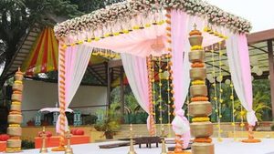 Mandap increíble para la boda de destino Mandap para la boda india Mandap hermoso para la boda - Product Image 2