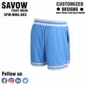 Pantalones cortos de gimnasio para hombre, poliéster ligero, tela de secado rápido, ribete reflectante, cintura ajustable con cordón, cómodos - Product Image 2