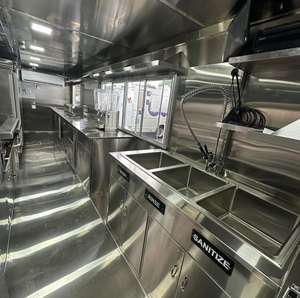 Remorque de restauration rapide de 13 pieds avec autocollants complets, camion de cuisine mobile entièrement équipé pour la vente - Product Image 5