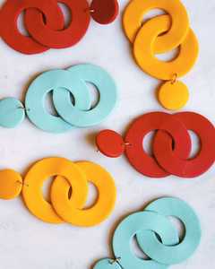 Trendy Ladies Resin Crafts Statement <b>Earrings</b> Elegant Design for Fashion-Conscious Women - Product Image 1