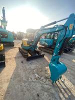 Mini pelle rétrocaveuse d'occasion de 3 tonnes avec cabine, modèle 2023, moteur japonais pour les moins de 35 ans