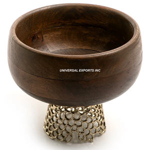 Cuenco de madera para chocolate de nogal, cuenco dulce hecho a mano de calidad Superior, cuenco de Chocolate elegante de diseñador clásico - Product Image 1