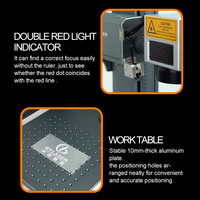 Bingyan 100W JPT Machine de marquage Laser à Fiber Machine de gravure Laser en métal pour verre papier plastique clavier cuir acrylique